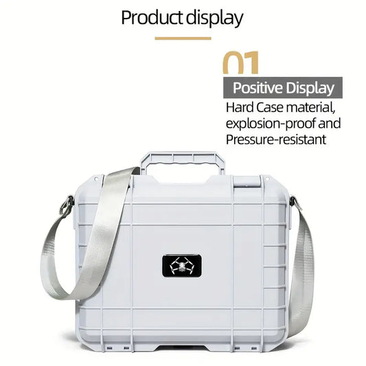DJI Mini 4 Pro Explosion Proof Box With For DJI Mini 4 Pro Carrying Case For DJI RC-N2 RC 2 ** CAN STORE UP TO 7 BATTERIES**