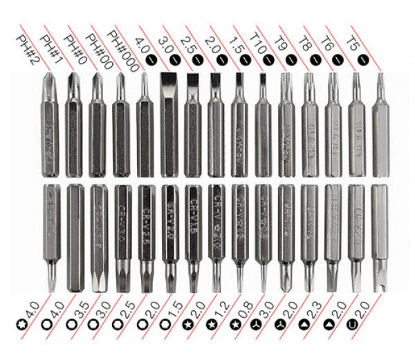30 in 1 Screw Driver Tool Kit