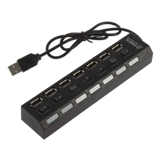 The Tech Dad Combo (PULUZ Memory Card Holder & 7 Port Charging Hub)