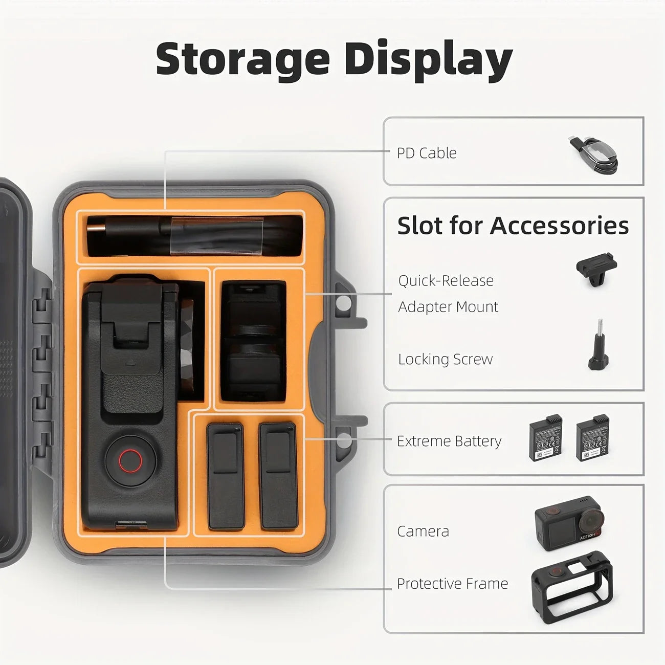 DJI Osmo Action 5 / 4 / 3 Hard Shell Case