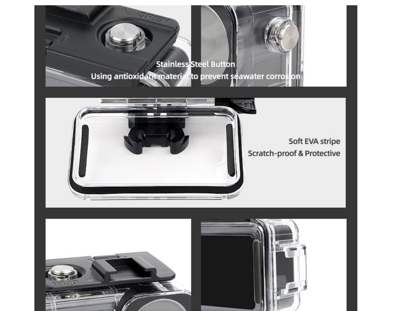 Sunnylife 40m Dive Housing with 3 Filters for DJI Osmo Action 3/4