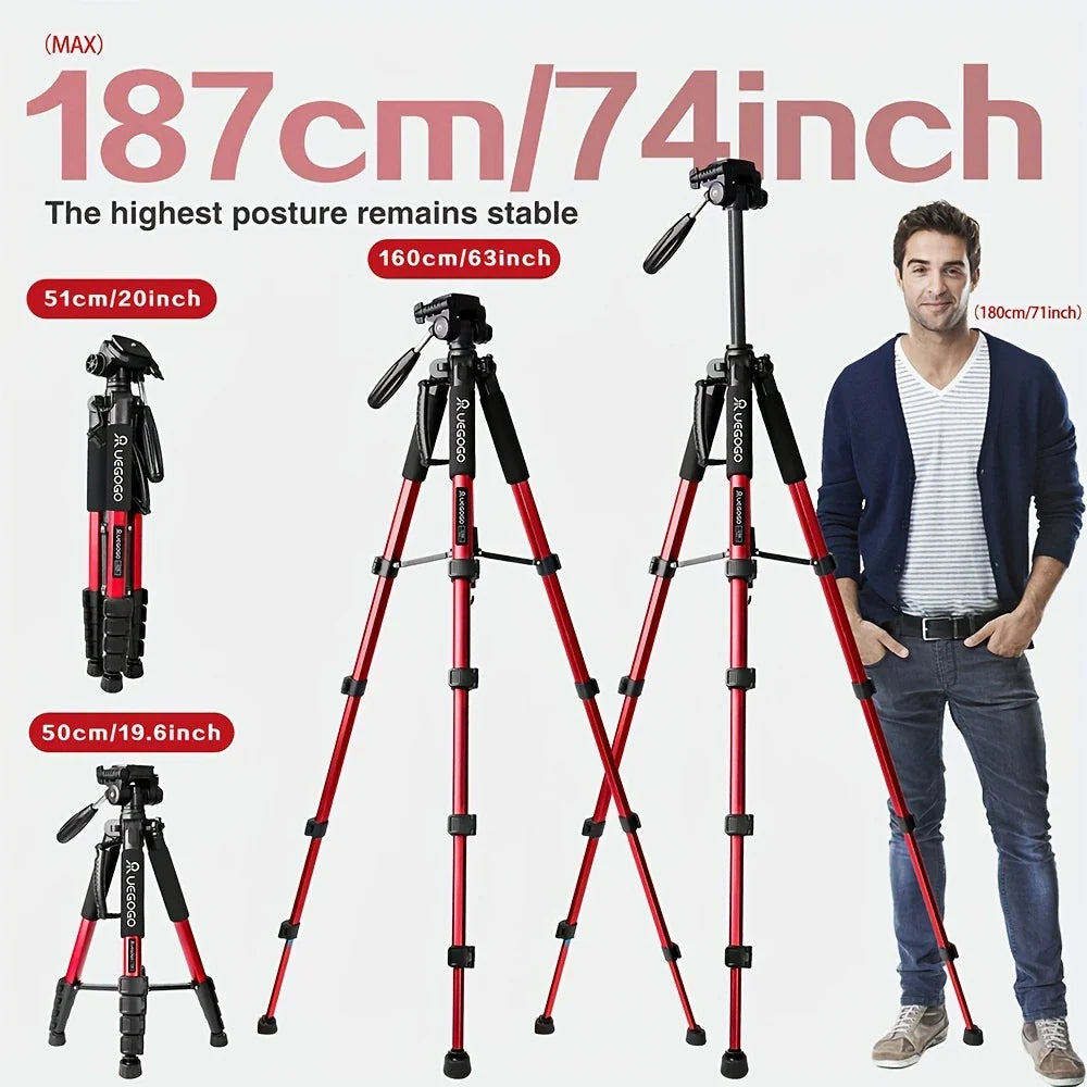 Aluminium Professional 187.96 cm Tripod