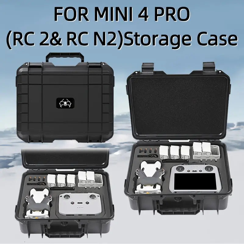 DJI Mini3/Mini3Pro/Mini 4 Pro Explosion Proof Box For DJI RC/RC 2/RC-N2 Remote Control ** Can Store up to 7 Batteries **