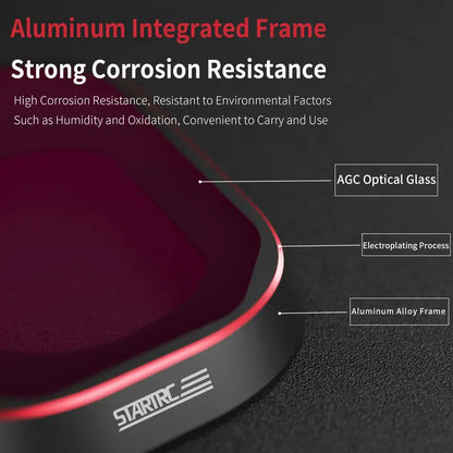 STARTRC ND filter set for DJI Mini 4 Pro (ND16, ND64, ND256)