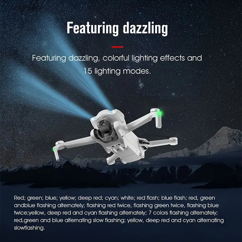 STARTRC Mini 3 Glasses Light, Headlight Flashing Warning Light, Drone Night Flight Colourful Light