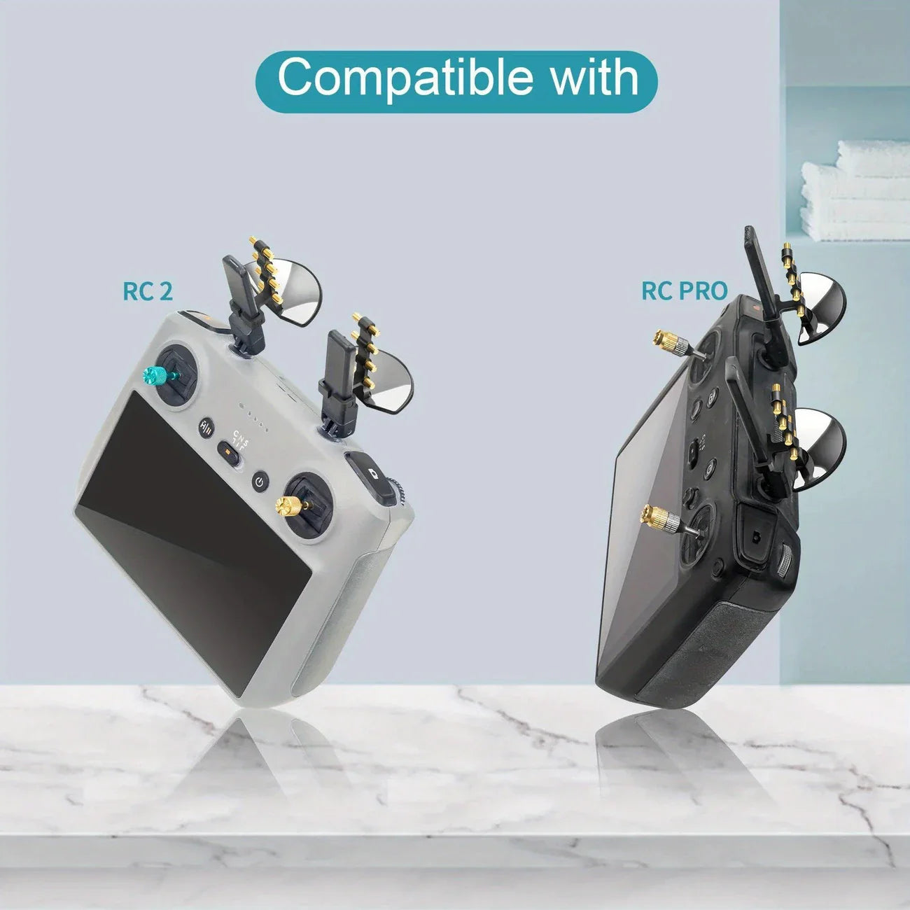High-Range Signal Booster Antenna for DJI RC 2, Mini 4, Pro Air 3/S & Mavic 3 Pro Cine