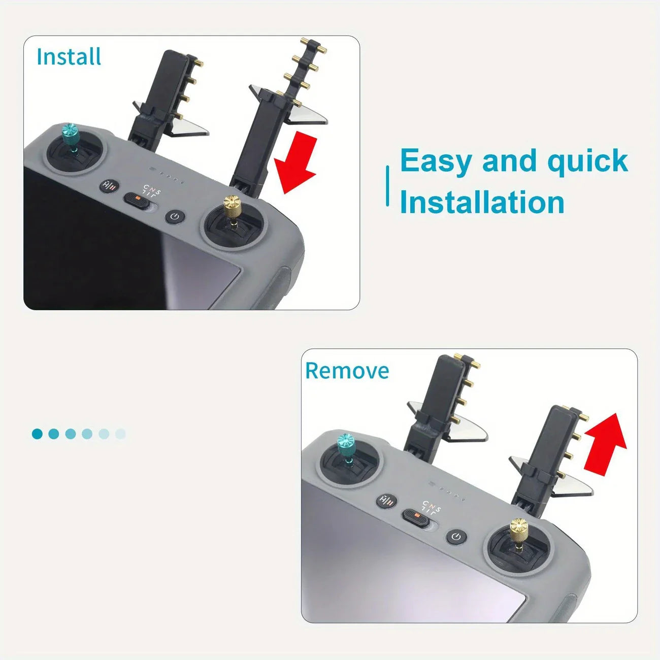 High-Range Signal Booster Antenna for DJI RC 2, Mini 4, Pro Air 3/S & Mavic 3 Pro Cine