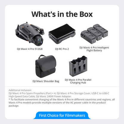 DJI MAVIC 4 PRO 512GB CREATOR COMBO (DJI RC PRO 2)