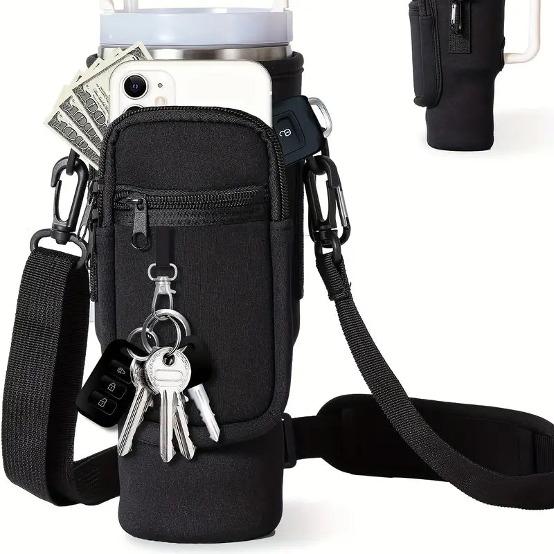 1pc Solid Colour Water Bottle Insulated Sleeve for Lizzard Voyager, Stanley