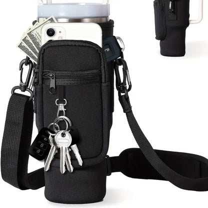 1pc Solid Colour Water Bottle Insulated Sleeve for Lizzard Voyager, Stanley