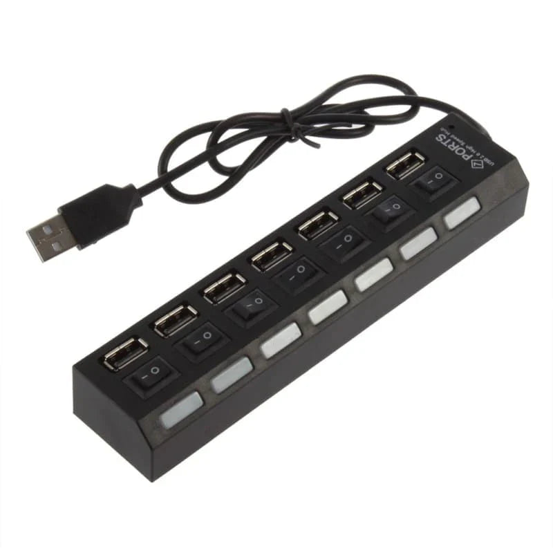 The Tech Dad Combo (PULUZ Memory Card Holder & 7 Port Charging Hub)