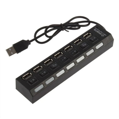 The Tech Dad Combo (PULUZ Memory Card Holder & 7 Port Charging Hub)