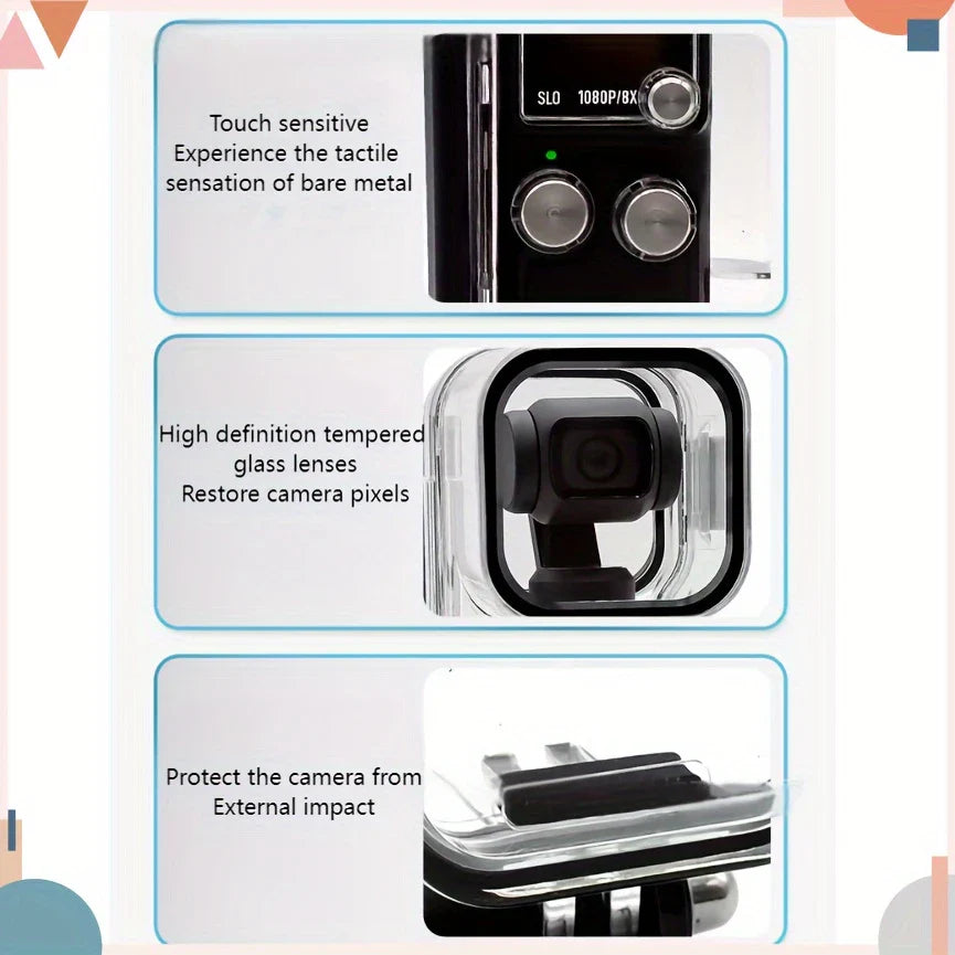 Pocket 3 Waterproof, Tempered Glass Housing