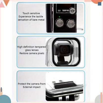 Pocket 3 Waterproof, Tempered Glass Housing