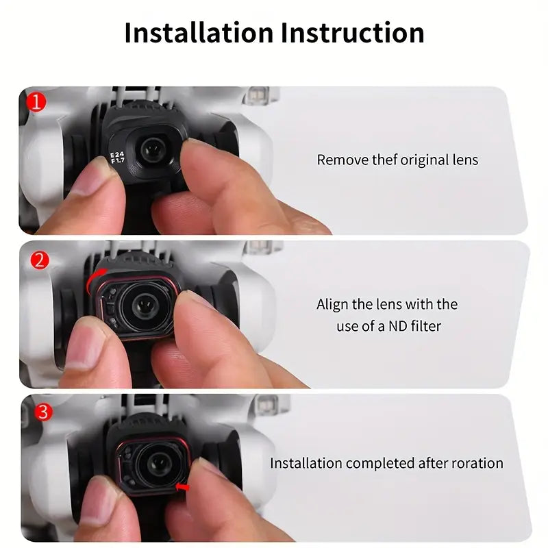 STARTRC ND filter set for DJI Mini 4 Pro (ND16, ND64, ND256)