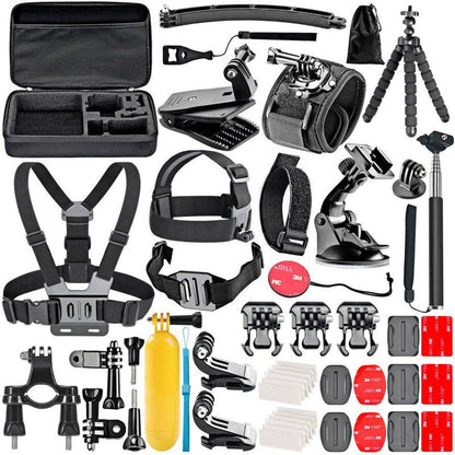 DRONE GEAR 50 in 1 GoPro Hero Accessories & DJI Osmo Action Accessory Kit