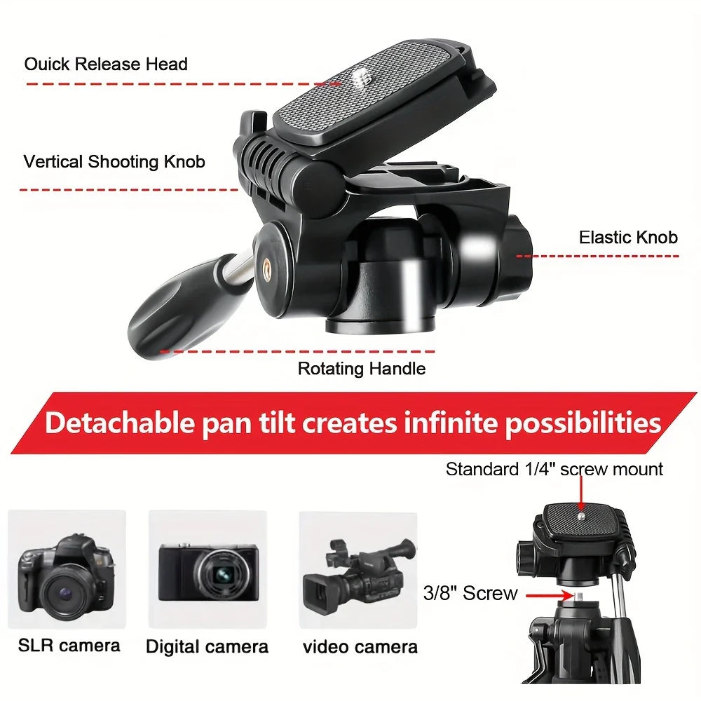Aluminium Professional 187.96 cm Tripod