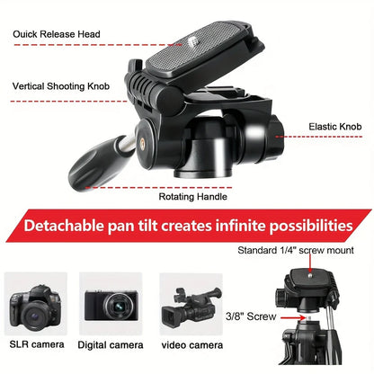Aluminium Professional 187.96 cm Tripod