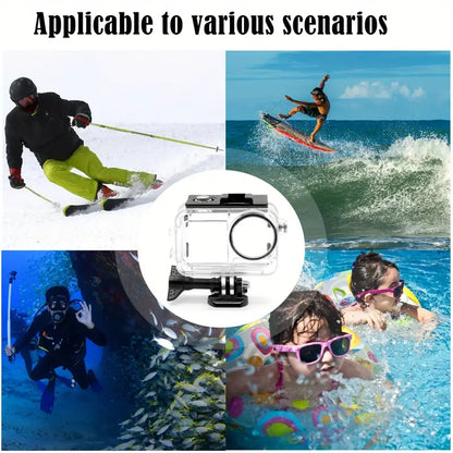 DJI Osmo Action 3/4 Waterproof Case - 45.11meter Deep Dive Protection, Underwater Housing With Bracket Accessories
