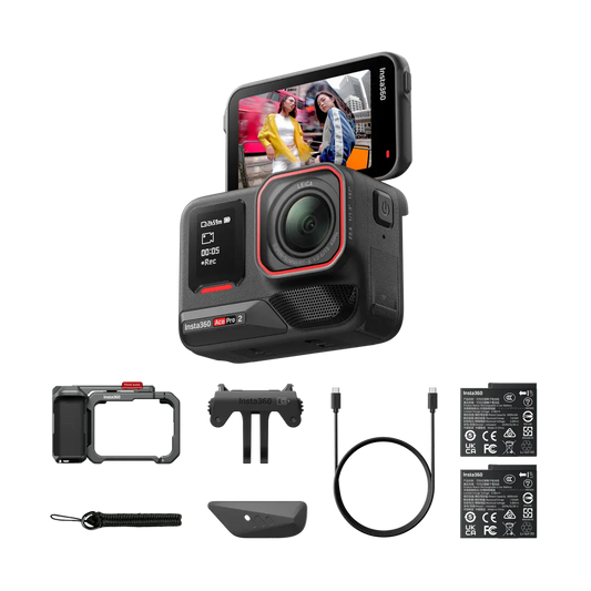 Insta360 Ace Pro 2 Action Camera Dual Battery Xplorer Bundle - Slate Grey