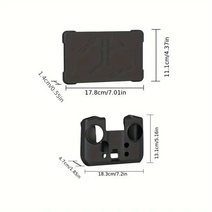 2pcs Silicone Case + Screen Protector and Dust Cover Set for DJI Mavic 4 Pro RC PRO 2 Remote Control
