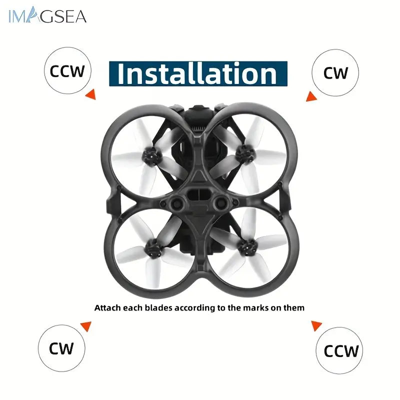 IMAGSEA 4pcs Avata Propellers Replacement with Screws & Screw Driver