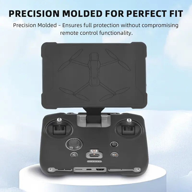 2pcs Silicone Case + Screen Protector and Dust Cover Set for DJI Mavic 4 Pro RC PRO 2 Remote Control