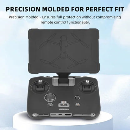 2pcs Silicone Case + Screen Protector and Dust Cover Set for DJI Mavic 4 Pro RC PRO 2 Remote Control
