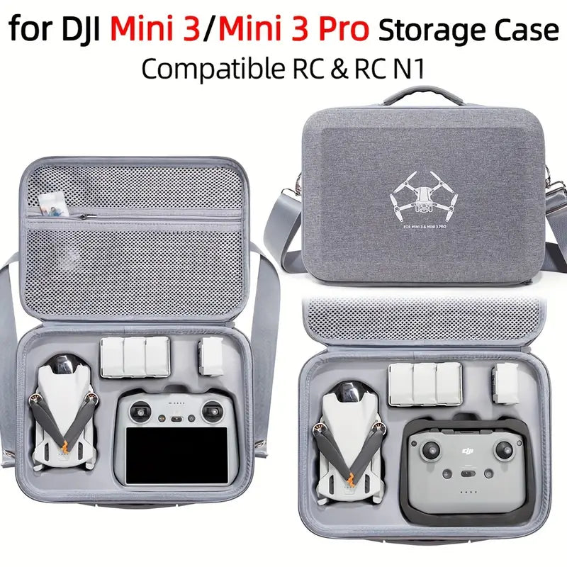 DJI Mini 3/ Mini 3 Pro Portable Case ** CAN HOLD UP TO 5 BATTERIES **