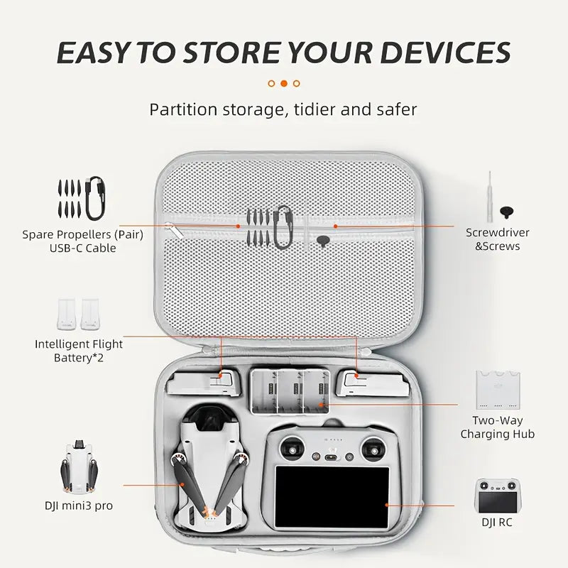 DJI Mini 3/Mini 3 Pro Hard Shell Carrying Case