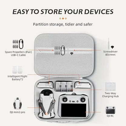 DJI Mini 3/Mini 3 Pro Hard Shell Carrying Case