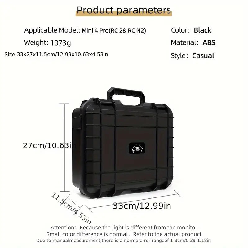 DJI Mini3/Mini3Pro/Mini 4 Pro Explosion Proof Box For DJI RC/RC 2/RC-N2 Remote Control ** Can Store up to 7 Batteries **