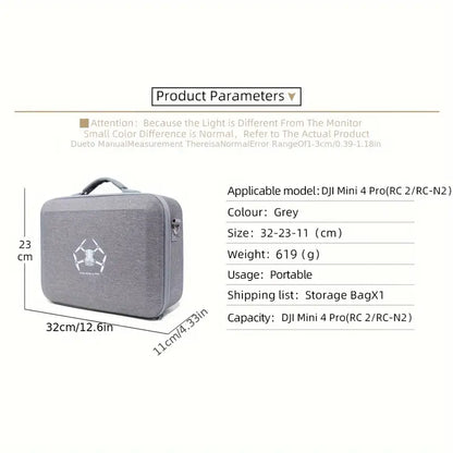 DJI Mini 4 Pro Scratch-Resistant Shoulder Bag ** Can Store up to 5 Batteries **