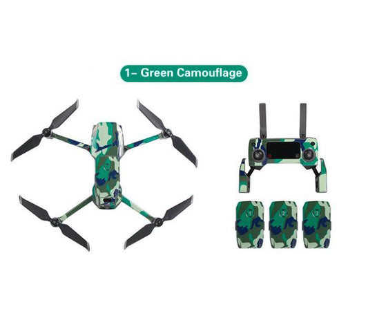 Green Camo Sticker Kit for Mavic 2