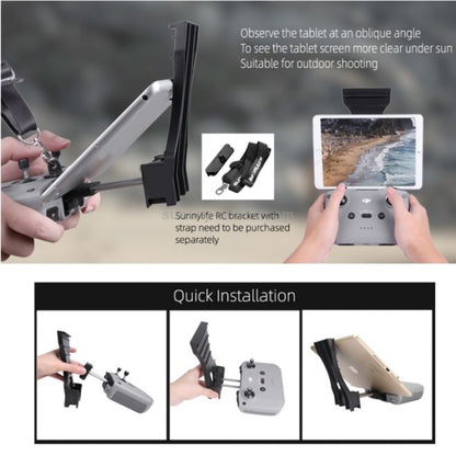 Sunnylife Remote Controller Tablet Holder Tablet Extended Bracket Clip for Mavic 3/Air 2S/Mini 2/Mavic Air 2