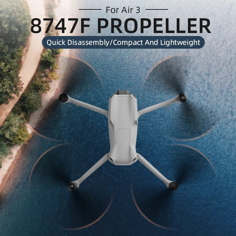 8747F Propeller Props for DJI Air 3 Drone Quick-Release Folding Blade Propellers (Generic) (Full Set)