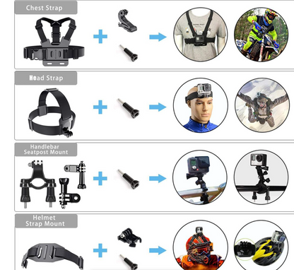 120 in 1 Action Camera Accessories Kit