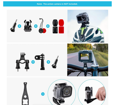 120 in 1 Action Camera Accessories Kit
