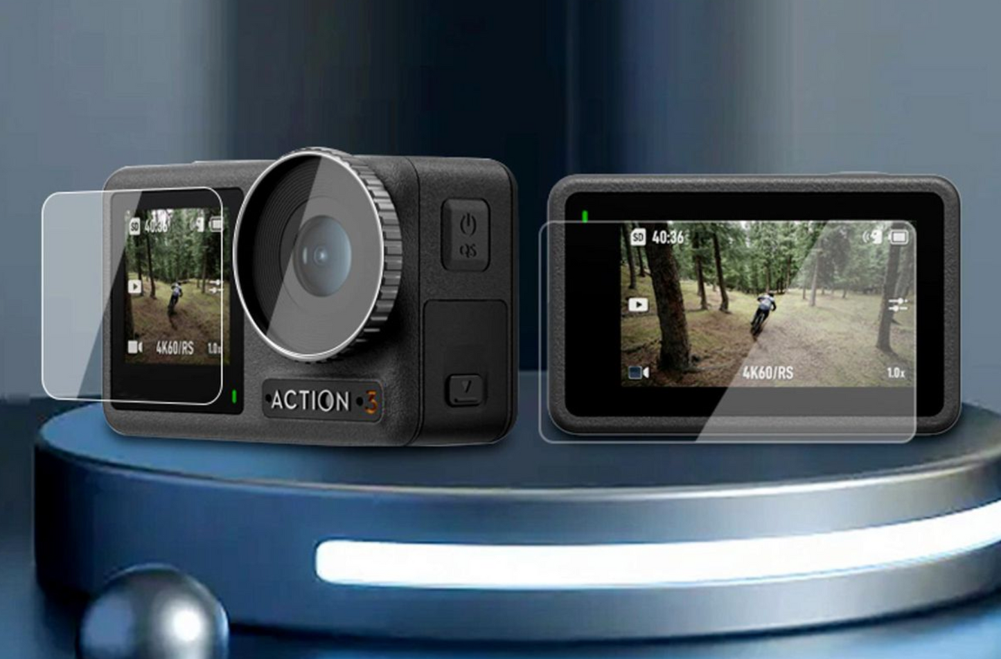 Tempered Glass Screen Protector For DJI Osmo Action 3 / 4