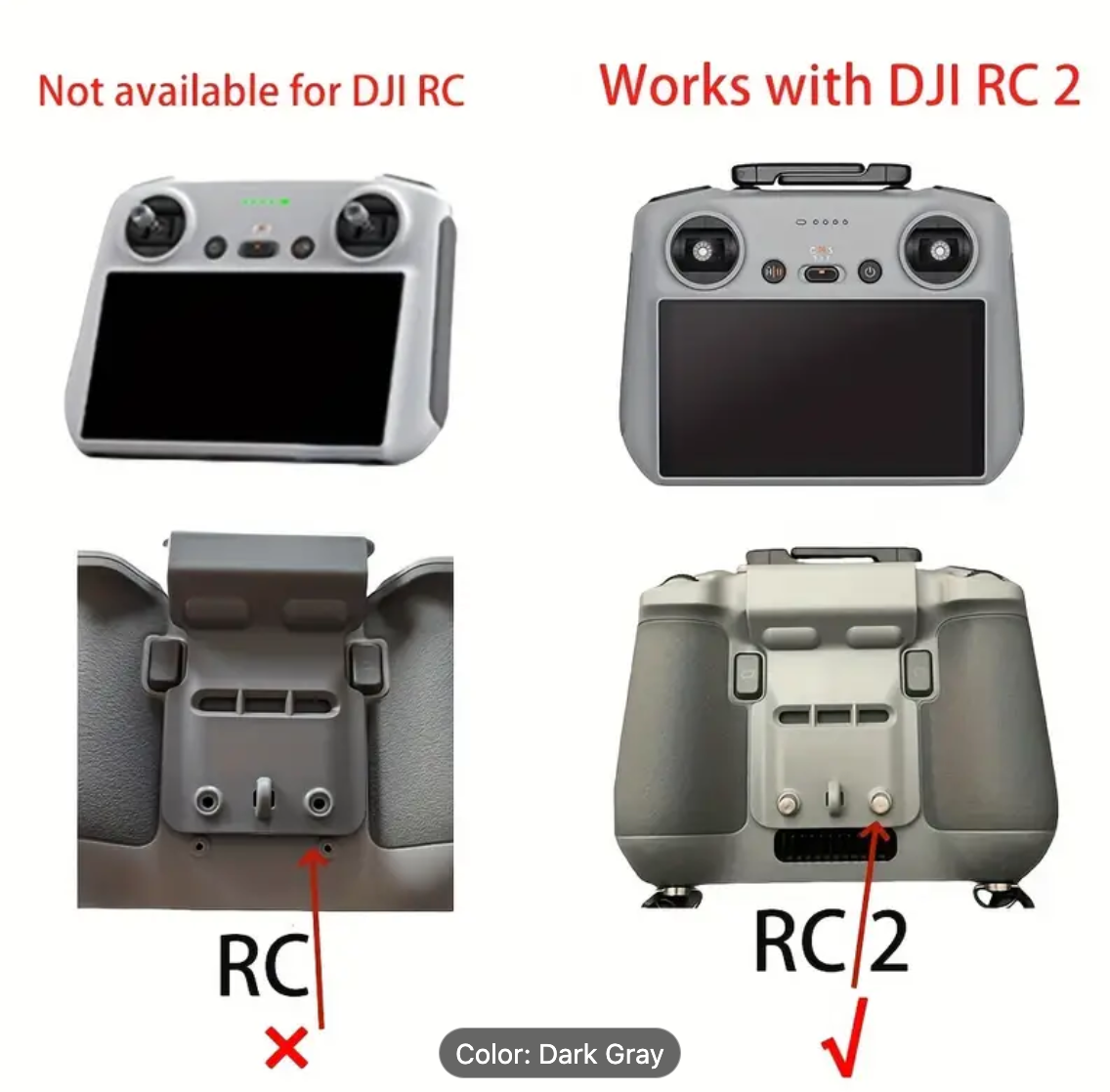 Sunshade Protective Cover For DJI RC 2, Suitable For DJI Air 3/Mini 3 Pro/Mini 4 Pro Remote Controller