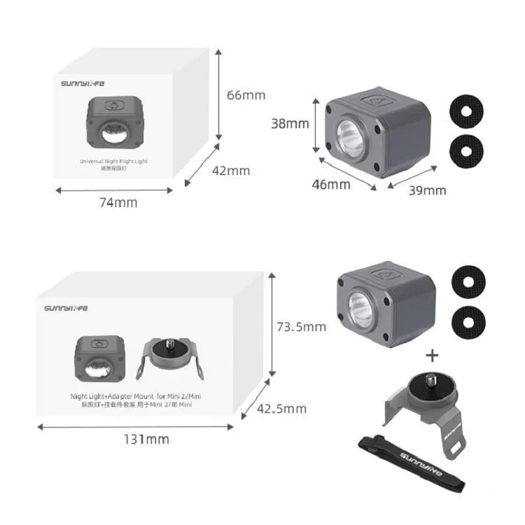 Sunnylife Night Flight Lamp Search Light + Mount for Mavic Air 2 / Air 2S