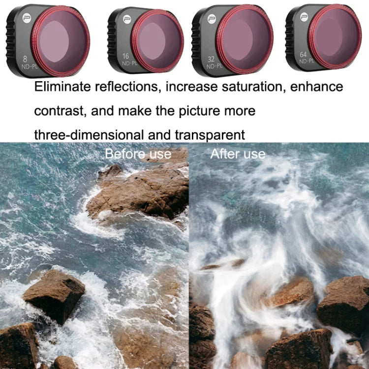 PGYTECH MINI 3 PRO Filter ND-PL Set（NDPL - 8, 16, 32, 64) Professional