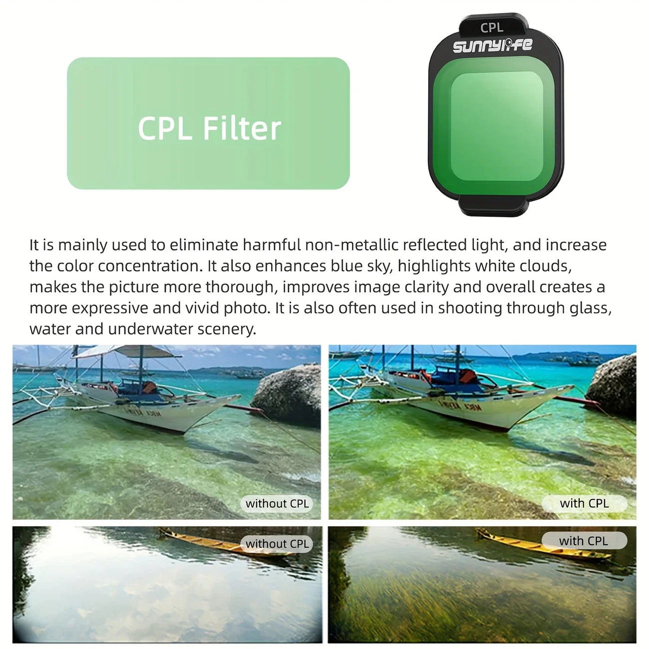 Filter Set for DJI Flip (ND16/ND32/ND64/ND128/CPL/UV)
