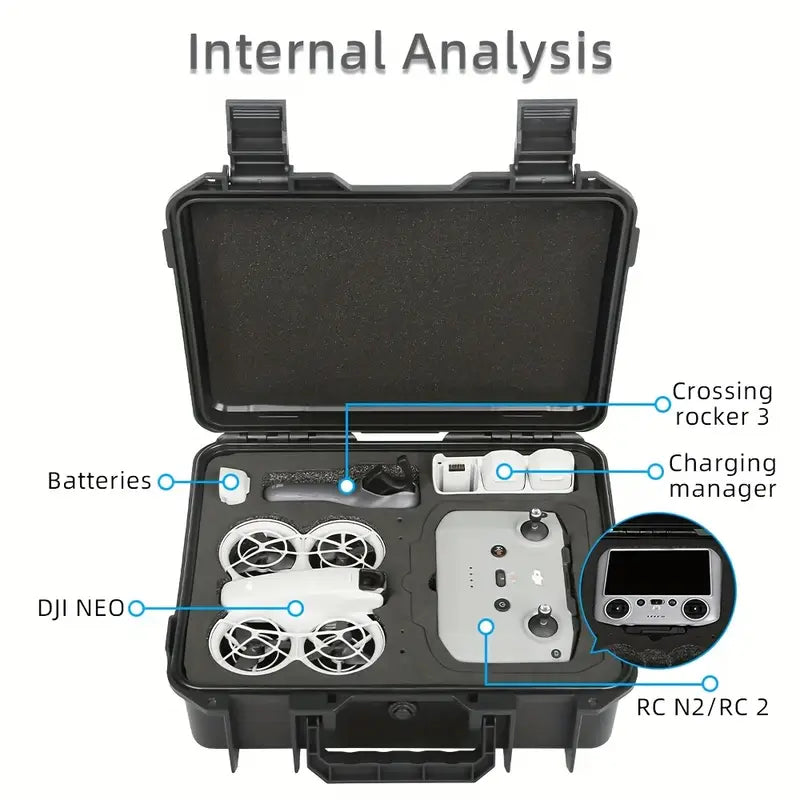 DJI NEO Portable Hard-Shell Case - Explosion-Proof, Shock-Resistant Case.
