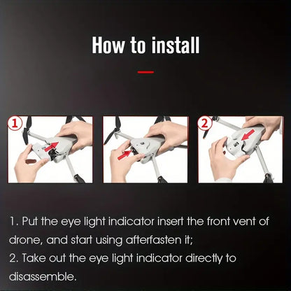STARTRC Mini 3 Glasses Light, Headlight Flashing Warning Light, Drone Night Flight Colourful Light