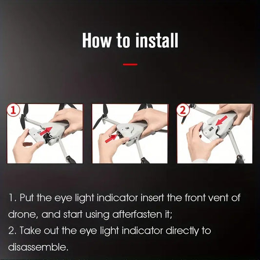 STARTRC Mini 3 Glasses Light, Headlight Flashing Warning Light, Drone Night Flight Colourful Light