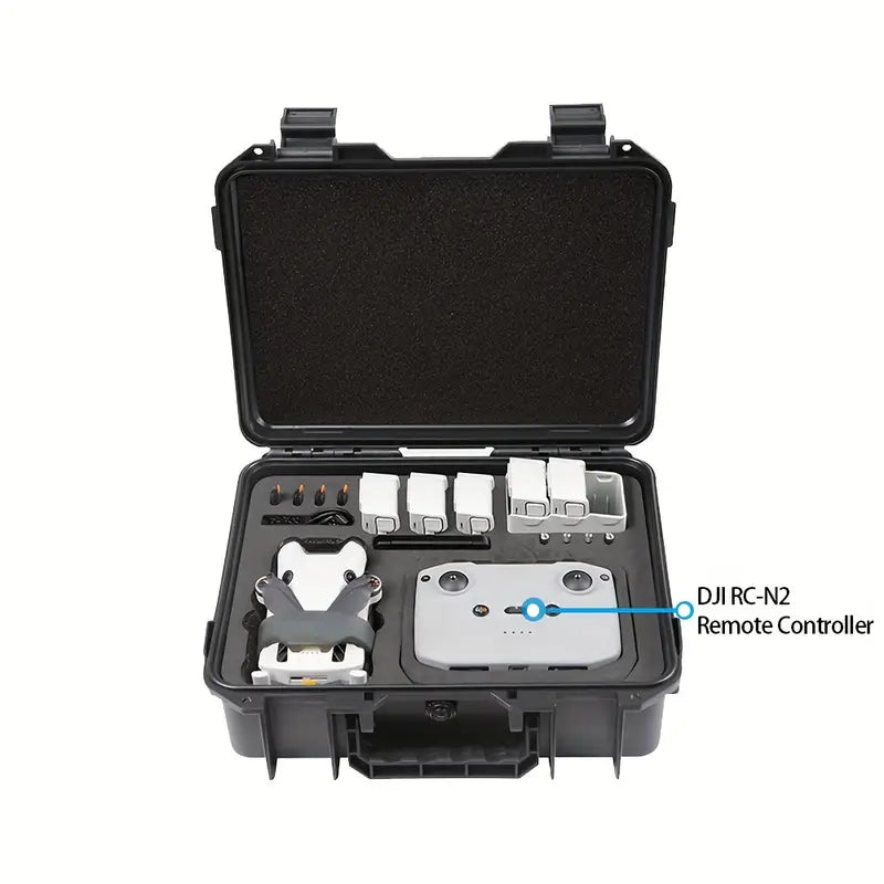 DJI Mini3/Mini3Pro/Mini 4 Pro Explosion Proof Box For DJI RC/RC 2/RC-N2 Remote Control ** Can Store up to 7 Batteries **