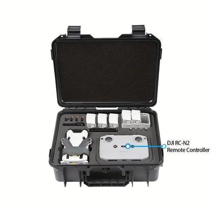 DJI Mini3/Mini3Pro/Mini 4 Pro Explosion Proof Box For DJI RC/RC 2/RC-N2 Remote Control ** Can Store up to 7 Batteries **