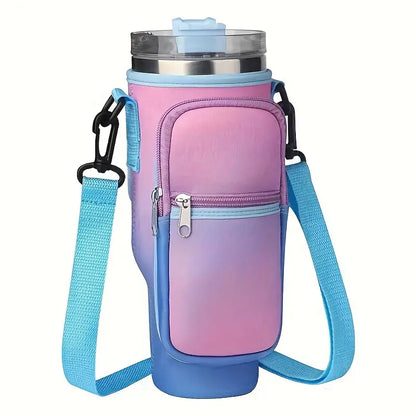 1pc Solid Colour Water Bottle Insulated Sleeve for Lizzard Voyager, Stanley