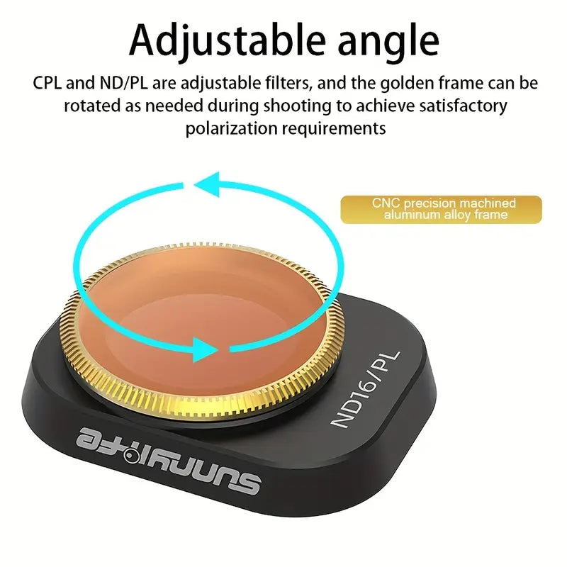 Sunnylife DJI Mini 4 Pro Lens Filter Set (ND 8, 16, 32, 64)